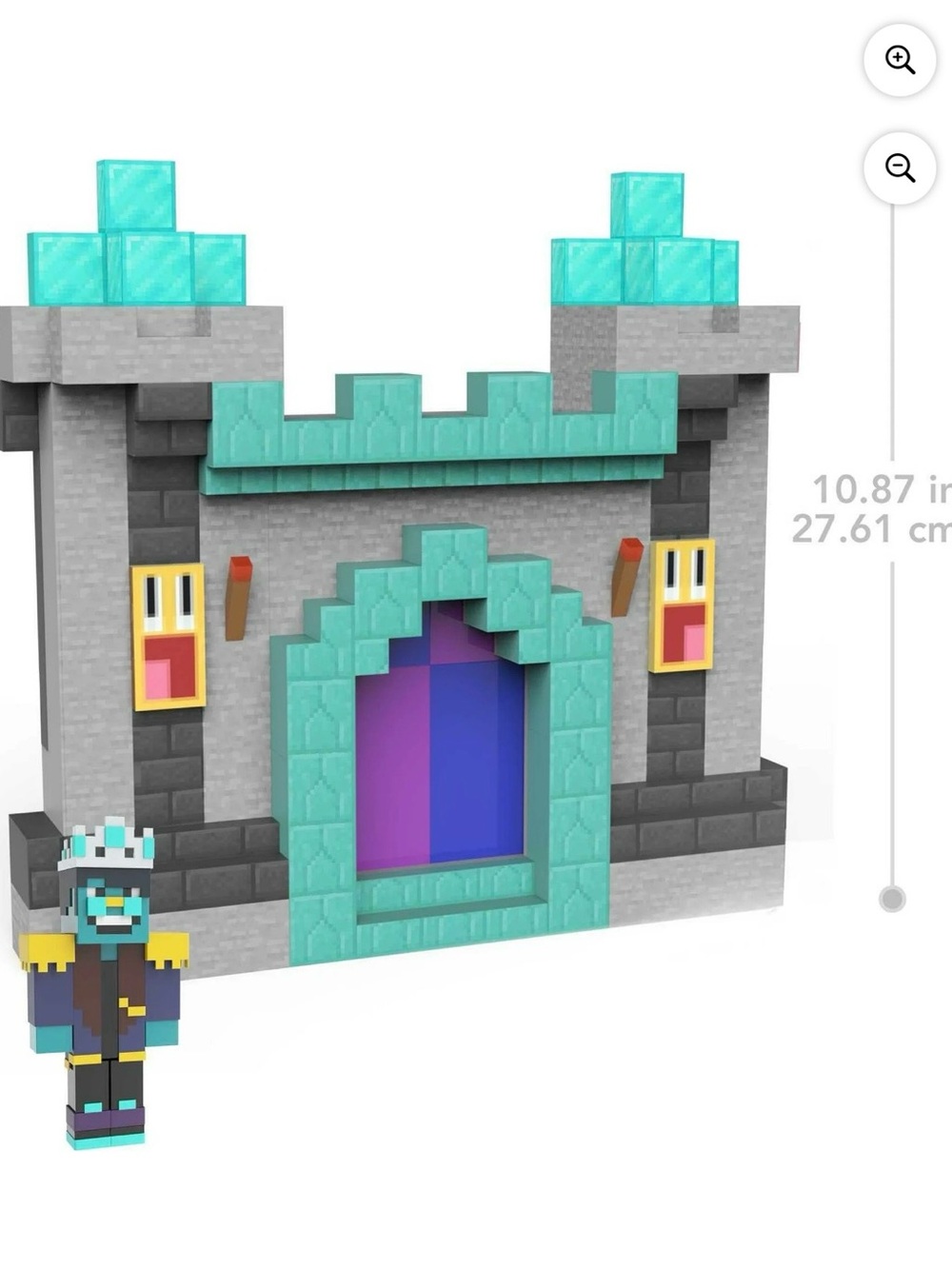 Minecraft Mattel Teal and Gray Castle Building Playset
Does not include figures